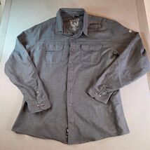 Kuhl Men’s XL Button Up Shirt Gray Long Sleeve Cotton Blend Outdoor - $54.91 CAD