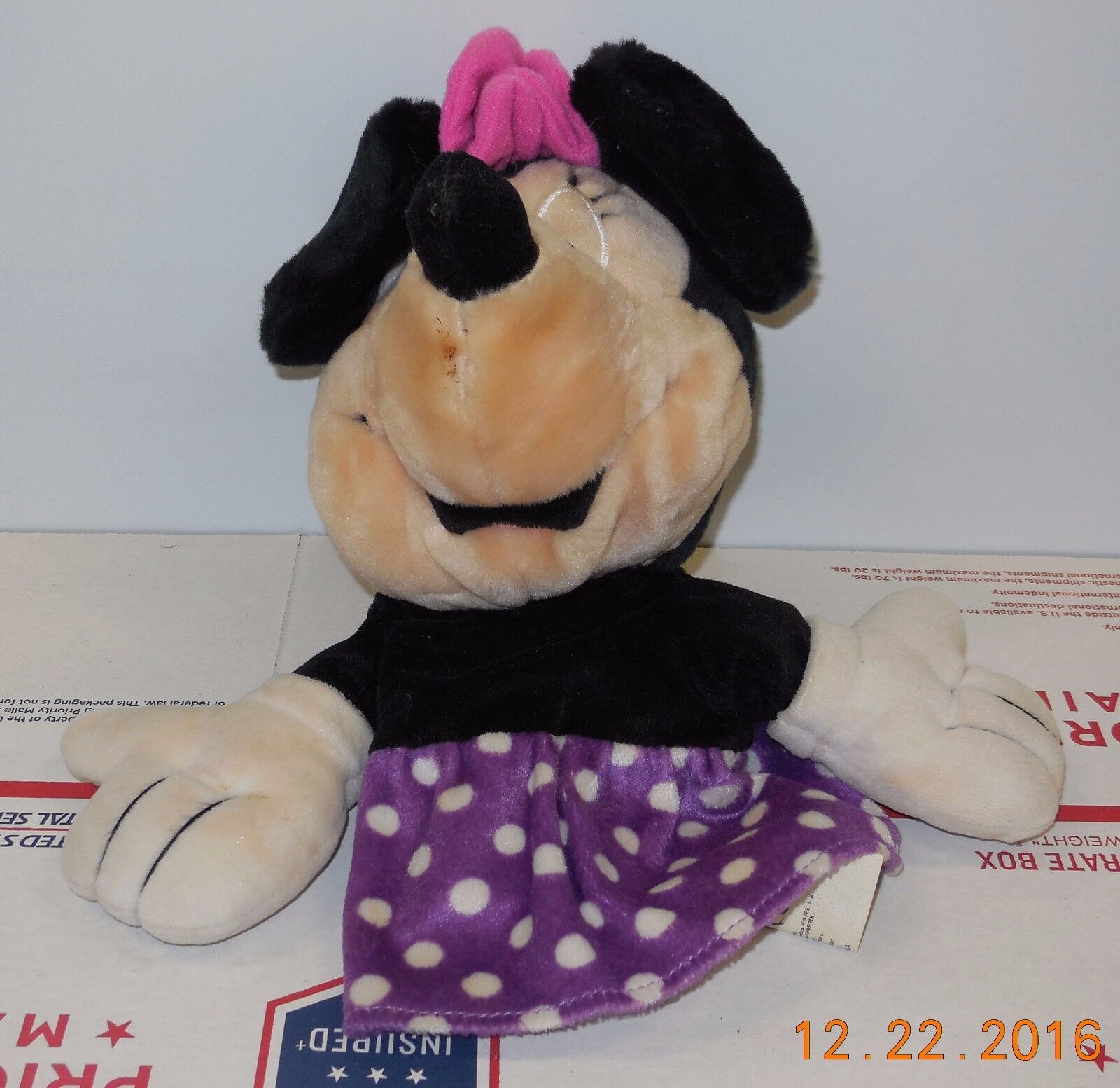 Primary image for Disney MINNIE MOUSE 8" Puppet toy Rare Vintage