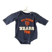 NFL Boys Infant Baby Size 3 6 months long Sleeve 1 piece bodysuit Chicag... - $7.69