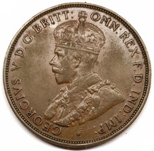 1935 Australia  1 Penny King George V Coin Melbourne Mint - $13.86