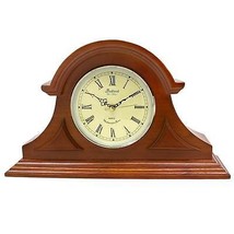 Bedford Clock Collection Mahogany Cherry Mantel Clock with Chimes - $125.00