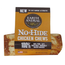 Earth Animal No Hide Chicken Chews Dog Treats, 4 Inch (Case Of 24) - £125.41 GBP