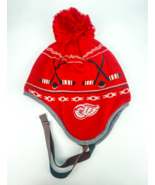 Vintage CCM NHL Red Wings Hockey Classics Winter Hat Chullo Knit Beanie ... - $30.58 CAD