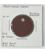 Fort Lock Company River Grove Illinois ID Tag for Key Ring B 7335 - £11.58 GBP