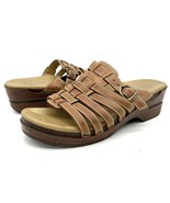 Dansko Marion Strappy Wedge Sandals Womens 38 Beachy Summer Bohemian Hippie - £17.90 GBP