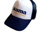 NEW Okuma Fishing Hat Mesh Back Snapback Cap Blue White Fishing Tackle - $15.79