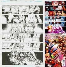 Justice League of America JLA 80 Page Giant Mahmud Asrar Original Art w/ Cheetah - £157.90 GBP