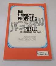 Hal Lindsey&#39;s Prophetic Jigsaw Puzzle By Samuele Bacchiocchi Signed Book Vintage - £16.78 GBP