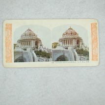 1904 St Louis Worlds Fair Louisiana Purchase Stereoview Cascades &amp; Festi... - $19.99