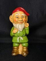 Vintage Colorful Elf Gnome Figurine – 5.25” tall - $16.82