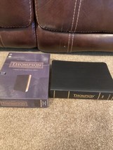 NASB 1977 Thompson Chain Reference Study Bible Thumb Index BLACK Bonded ... - $47.27