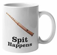 Make Your Mark Design Spit Happens Wooden Flute Hilarious Coffee &amp; Tea Mug For A - $19.79+