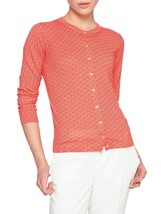 Banana Republic Cardigan NEW Petite Orange &amp; White Spring Sweater NWT Size PM - £25.49 GBP