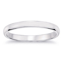 3.3mm 14K White Gold Comfort Fit Mens Band Ring - £201.77 GBP