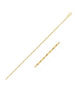 14k Yellow Gold Luimna Pendant Chain Necklace 0.8mm 16&quot;-20&quot; Inch Length - £167.67 GBP+