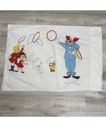 Vintage Bozo The Clown Pillowcase Kids Cartoon Circus 1960s Made In USA - $447.35 MXN
