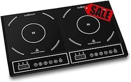 1800W Double Portable Induction Cooktop, Power Sharing Induction Burner ... - $198.99