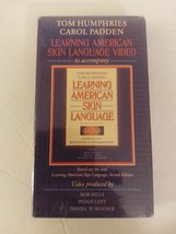 Learning American Sign Language VHS Video Cassette Brand New Factory Sealed - £19.65 GBP