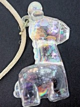 Necklace Giraffe Resin Shimmering Vintage Stout Reflective Light - $15.15