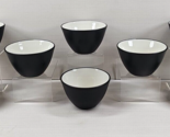 (8) Noritake Colorwave Graphite Fruit Dessert Bowls Set Small Serving Di... - $88.77