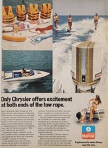 1974 Print Ad Chrysler 135 HP Outboard Motors Skiers in Lake Tow Rope - $15.79