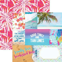 Paradise Summer 12x12 Double Sided Scrapbook Paper - Single Sheets - $23.06 MXN