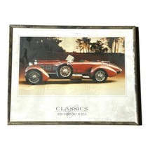 Classic hispano suiza 1924 tulipwood clad torpedo framed Poster 14.5”X11” VTG - £25.65 GBP