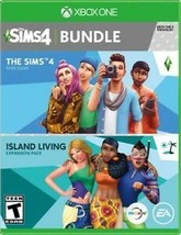 Sims 4 + Island Living Xbox One Bundle New! Family Role Playing Game Party Night - £22.94 GBP