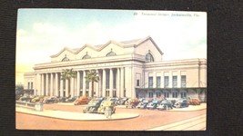 Vintage Postcard Terminal Station Clifford Lane Jacksonville, Florida - £5.53 GBP