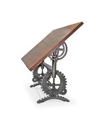 French Industrial Writing Table Drafting Desk - Sit Stand Adjustable - T... - $3,296.70