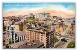 Nob Hill Stockton Street Tunnel San Francisco CA California UNP DB Postcard W16 - £2.33 GBP