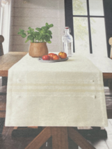 Hearth &amp; Hand w/ Magnolia Oversized Table Runner 20 x 90&quot; Natural Cotton... - £18.94 GBP