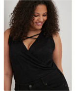 Torrid Surplice Black Lace Bodysuit 4 4X NEW Womens One Piece - $74.58