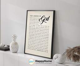 Ephesians 6:10-18 NIV Bible Verse Wall Art The Armor of God Scripture Print-P773 - £19.70 GBP+