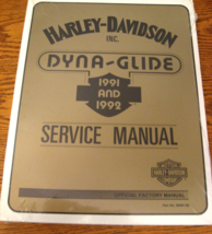 1991 1992 Harley-Davidson Dyna-Glide Service Shop Repair Manual OEM NEW - £70.17 GBP
