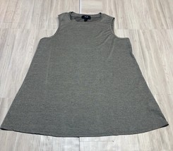 AGB Sleeveless Size L Top Dressy Career Black Brown Heather - $8.81