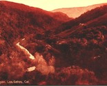 Sepia View Canyon in Los Gatos California CA UNP PNC DB Postcard D3 - $5.89