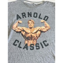 Homage Arnold Classic Pullover T-Shirt Men&#39;s Size S Gray Short Sleeve Cr... - $37.64