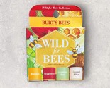 Burts Bees WILD FOR BEES Balms Beeswax Strawberry Cucumber Mint Coconut ... - $24.74