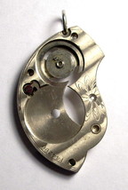 Steampunk jewelry antique pocket watch parts necklace pendant - £23.46 GBP