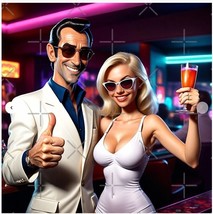 Leisure Suit Larry Poster with Lady - 33.1&quot; x 33.1&quot; - Semi Gloss - £31.90 GBP