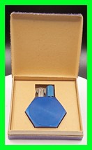 Unique Vintage Blue Hexagon Petrol Cigarette Lighter - In Original Box - UNFIRED - £99.55 GBP