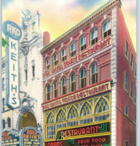 Adam&#39;s House Restaurant Postcard Vintage Boston Massachusetts - $16.67