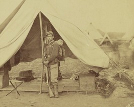 Federal 22nd New York soldier at tent Harpers Ferry New 8x10 US Civil War Photo - £6.93 GBP