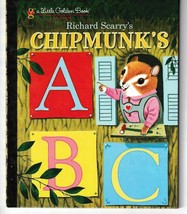 Richard Scarry&#39;s Chipmunk&#39;s Abc Little Golden Book - £4.62 GBP