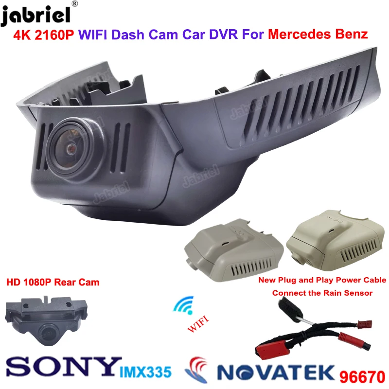 2K 4K 2160P Wifi Car Dvr Dash Cam Rear Camera for Mercedes Benz C Class w203 - £104.76 GBP+