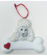Personalized Poodle Dog Name Christmas Ornament Figure Heart Valentines Day - $14.99