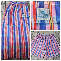 Peter Millar Swim Trunks Mens L Large Multicolor Royale Lined Seaside EUC - $29.99