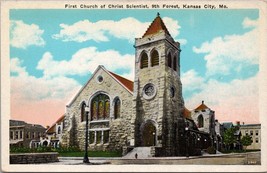 First Church of Christ Scientist Kansas City MO Postcard PC570 - $4.99