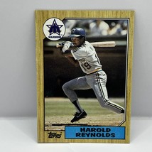 1987 Topps Baseball Harold Reynolds Base #91 Seattle Mariners - £1.54 GBP